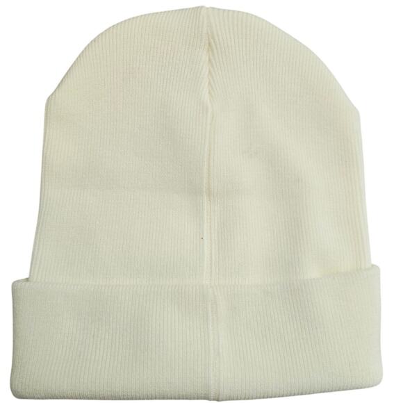 Victoria Secret Pink Cream Gold Black Pink Logo Women's Beanie OS - Picture 2 of 5